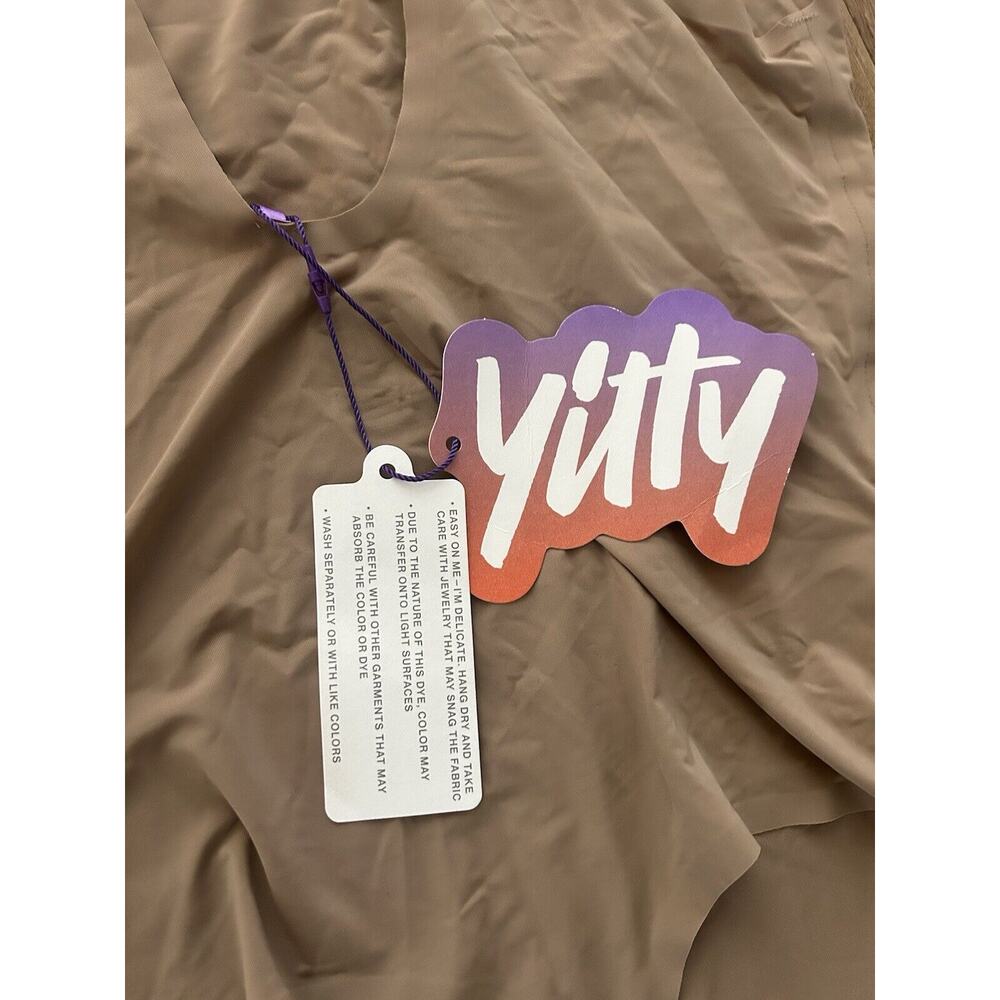 YITTY Womens Smoothed Reality Thong Bodysuit L